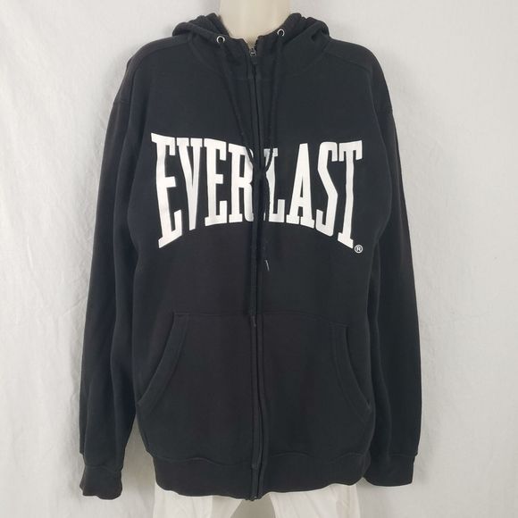 everlast plush fleece zipped hoody mens